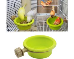Vogelbad - Vogelbadje - Vogeldrinkschaal - Vogel Voederschaal - Vogeldrinkbak - Wandmontage - Vogelbadkooi - vVogelbadhuis - Vogel Badhuis - Vogelbadje - vVogelsoorten badkamer - Voor kleine vogels kanaries parkieten papegaai Papegaaien