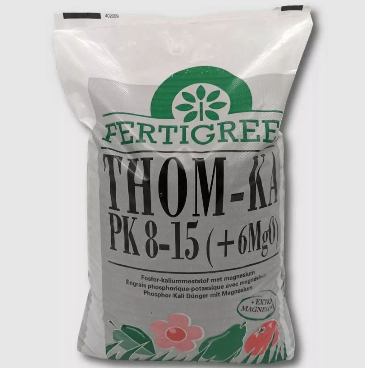 Thomaskali meststof - 20kg - Geschikt voor: akkerbouw, tuinbouw, grasland, fruitteelt, groenten en siertuinen