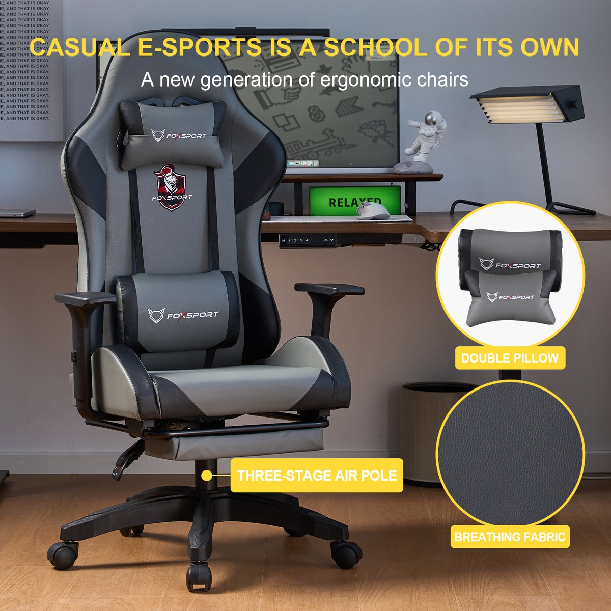 OFMOTRA Gamestoel - Ergonomisch - Gaming Stoel - Bureaustoel - afbeelding 3