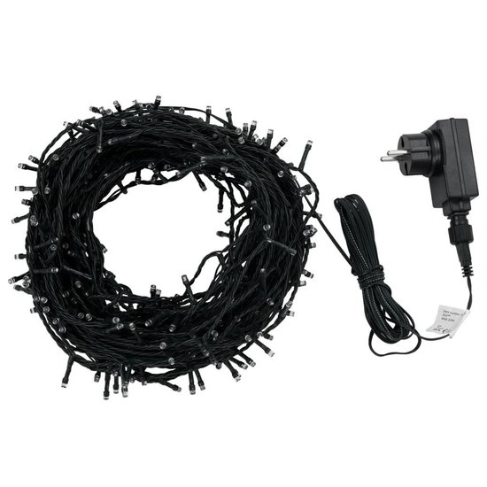 SWANEW 2-delige 5 m kerstslinger met verlichting, kunstdennenslinger