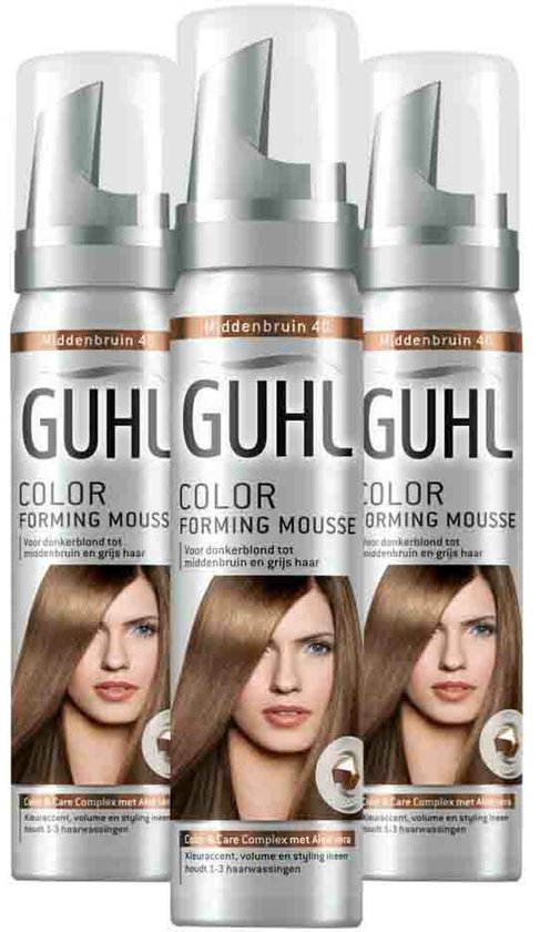 Guhl Schaum-Tönungsfestiger Mittelbraun – 40, 75 Ml | Für Natürliche Haarfarbe & Glanz