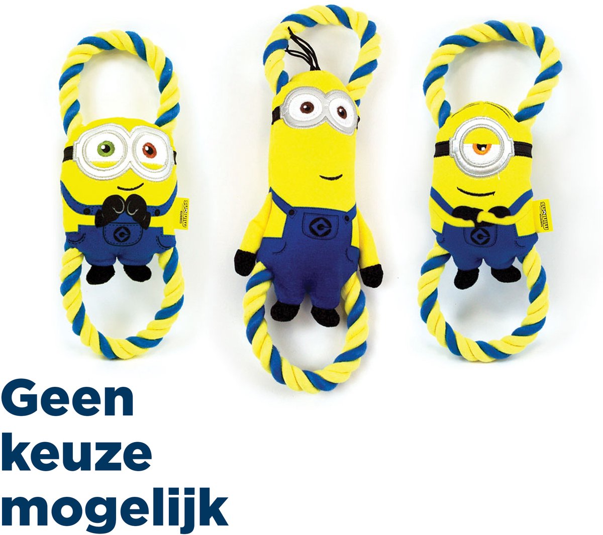 Minions pluche bob / stuart / kevin aan flostouw 28 cm