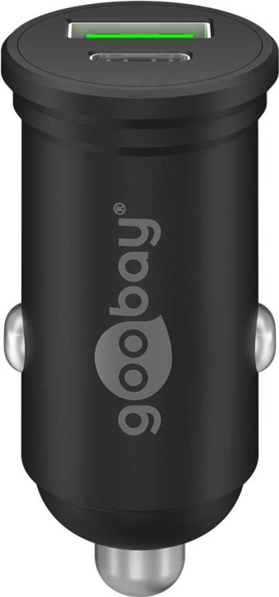 Goobay 61739 oplader voor mobiele apparatuur Smartphone Zwart Sigarettenaansteker Snel opladen Binnen