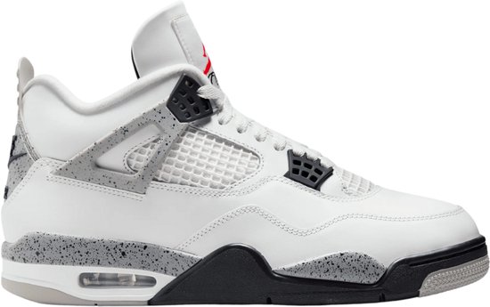 靴 Nike Air Jordan 4 Retro White/Cement Jordan - Jordan 4 Retro White Cement - Maat 44,5 | bol