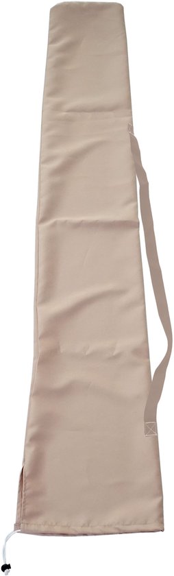 Housse de protection pour parasol jusqu'à 2,70 m, housse avec cordon, crème