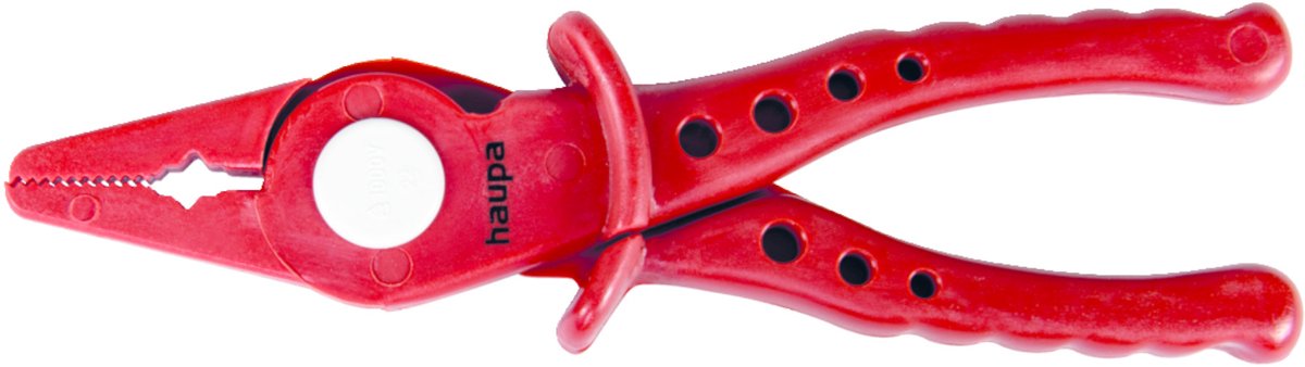Haupa VDE geïsoleerde Vlakbektang 160 mm - 1000V - Monteren of blokkeren van elektriciteitsmeters - Volledig metaalvrij - IEC 60900:2012-norm