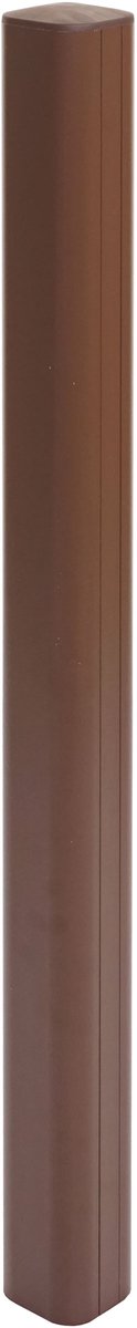 Aluminium paal Sarthe WPC afrastering, pijlerpaal, insteeksysteem ~ 98cm, bruin