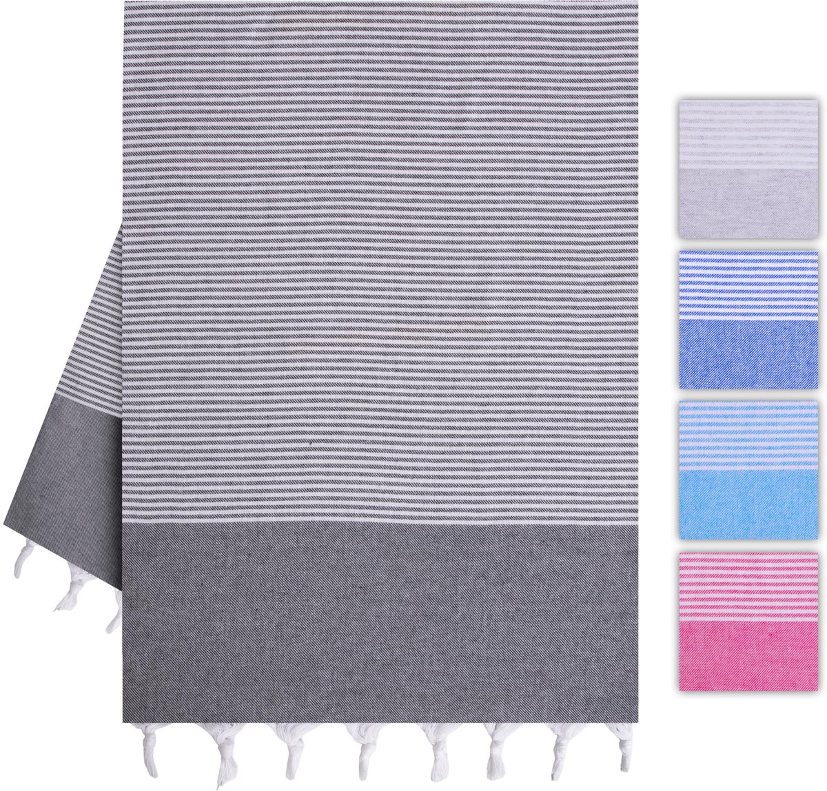 Ibenzoa® Veelzijdige XXL Saunahanddoek en Strandhanddoek voor Dames, Heren en Kinderen