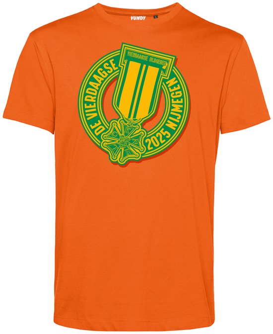 T-shirt Lintje Nijmeegse vierdaagse | Vierdaagse shirt | Wandelvierdaagse Nijmegen | Roze woensdag | Oranje | maat XXL