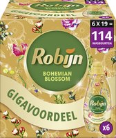 Bol.com Robijn Klein & Krachtig Collections Vloeibaar Wasmiddel - Color Bohemian Blossom - 6 x 19 wasbeurten - Voordeelverpakking aanbieding