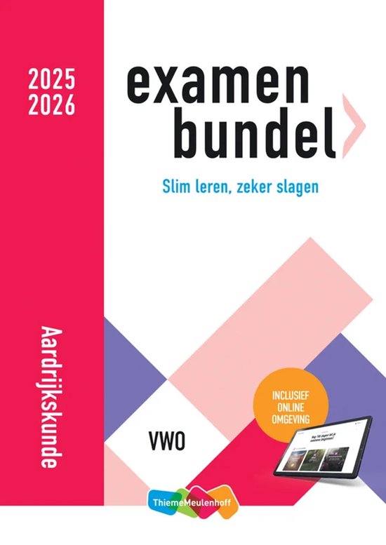 Examenbundel online + boek vwo Aardrijkskunde 2025/2026
