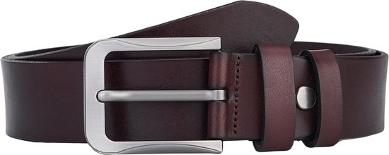 The Leather Goods Craft - Riem en cuir de vachette de haute qualité - Cuir pleine fleur - Marron foncé - Ceinture en cuir Premium - Ceintures de Luxe pour homme - Motif Vintage - Taille 100