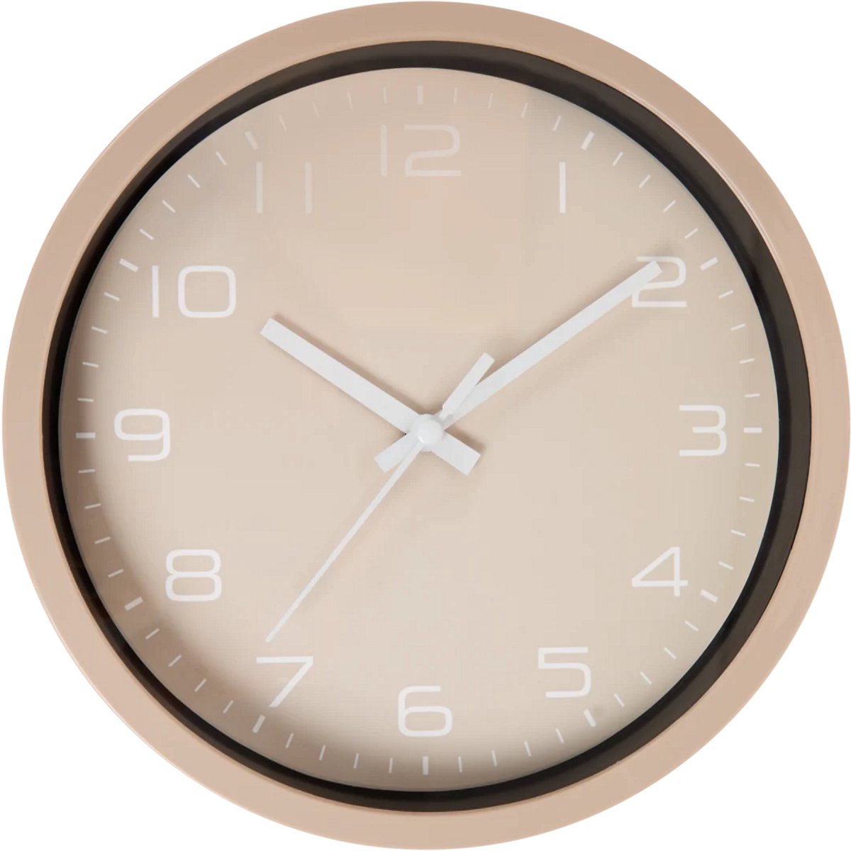 Wall Clock - Wand Klok - Crème Kleur - 20 cm