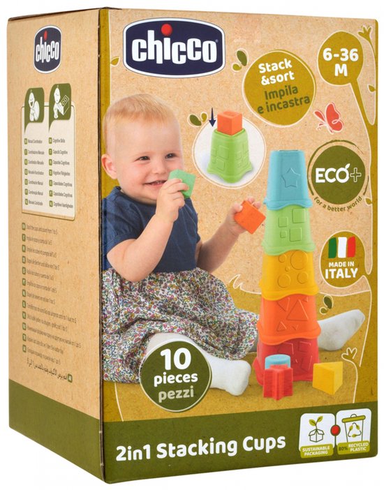 Chicco Eco+ stapelbekers voor meerdere spelletjes