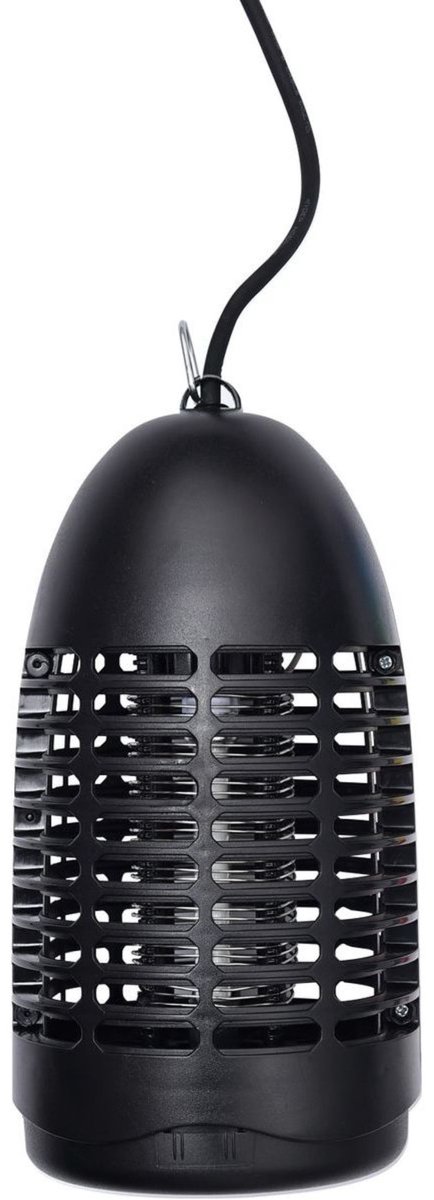 Luance elektrische insectenlamp - zwart - D13 x H26 cm - met snoer - neonlamp