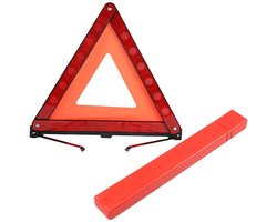 Gevarendriehoek voor auto's - Opvouwbare gevarendriehoek - Ideaal voor pechhulp en ongevalpreventie - Maximale verkeersveiligheid - Compacte auto-accessoire - Met opbergdoos