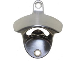 Stalen flesopener voor aan de muur