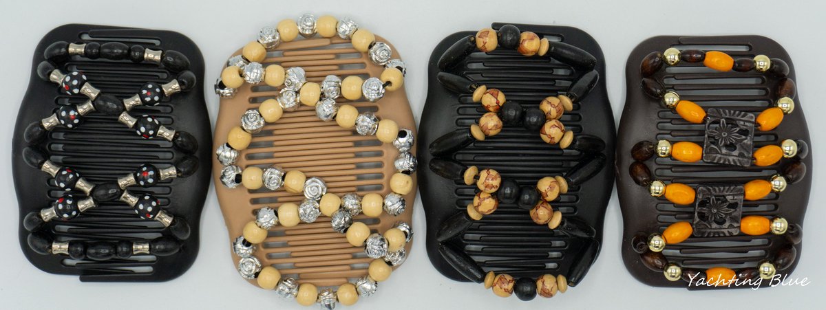 Haarkammen - haarkam opsteken - haarsieraden - haarclip - AKTIE prijs - dubbele kam - haarspeld - 4 stuks - laatste stuks -
