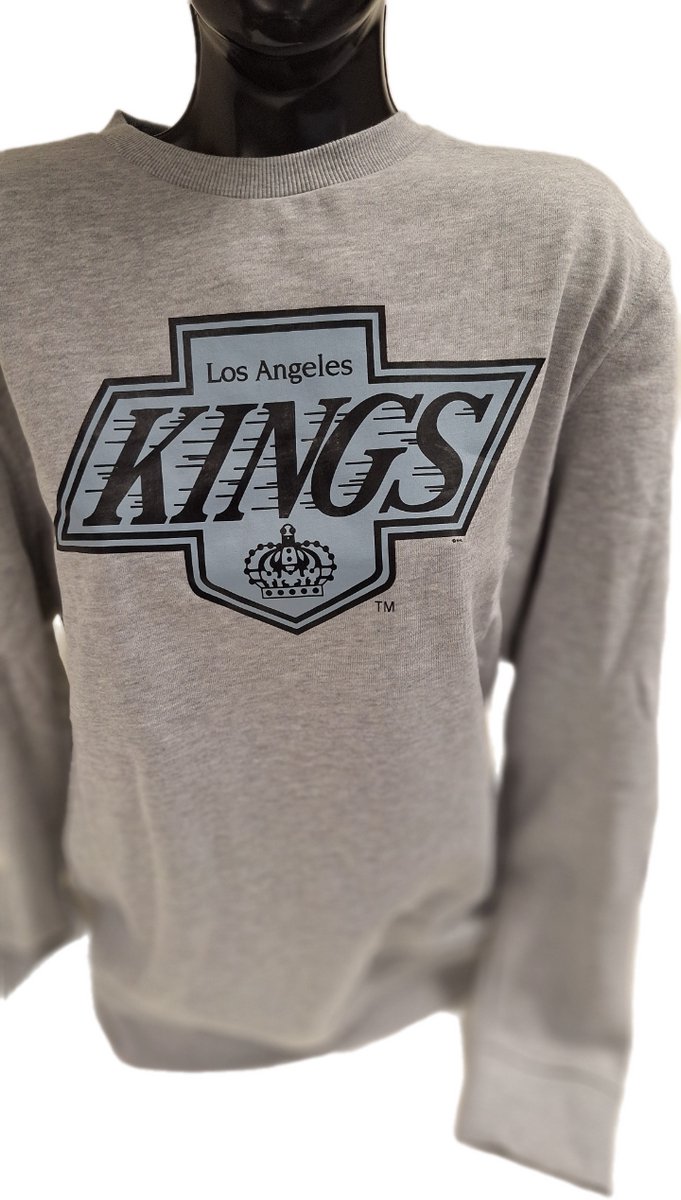 LOS ANGELES KINGS -MAJESTIC-CREWNECK- XXL Grijs