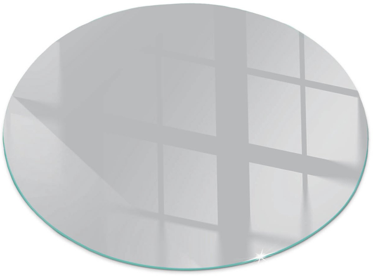 Tulup Kachel Vloerplaat - Kleur Lichtgrijs Vloerplaat Voor Houtkachel - 60 cm - Grijs Vloerplaat Voor Kachel - Ronde Kachel Vloerplaat - Onderplaat Kachel - Plaat Voor Onder Houtkachel - Plaat Onder Houtkachel