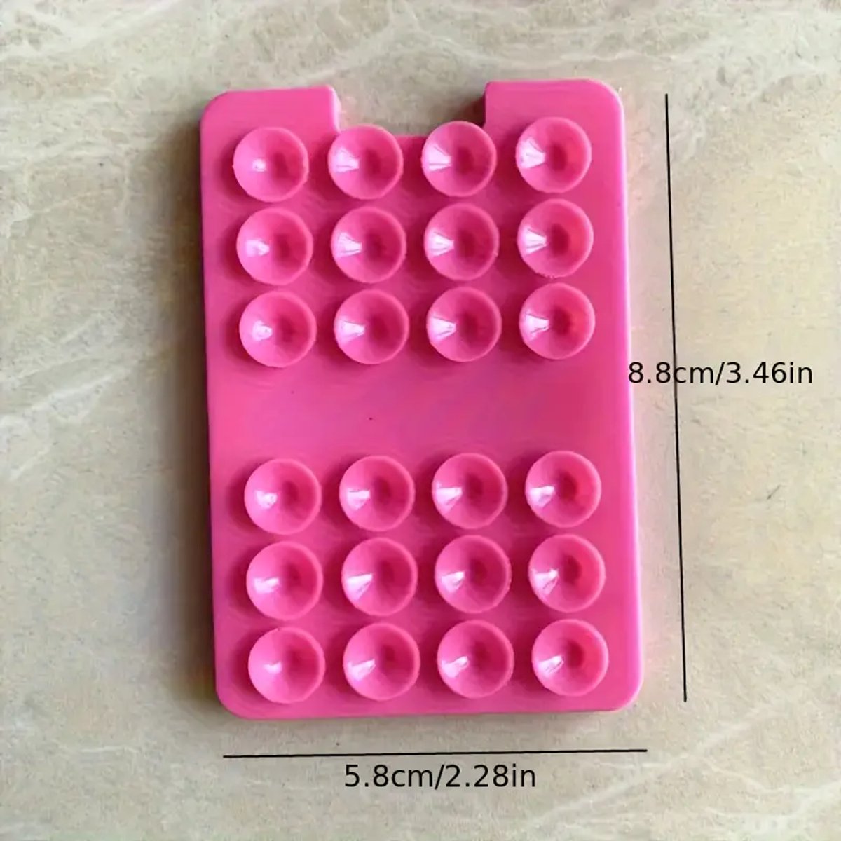 Telefoon sticker - Zuignappen - Pasjeshouder Octobuddy - Roze -TikTok
