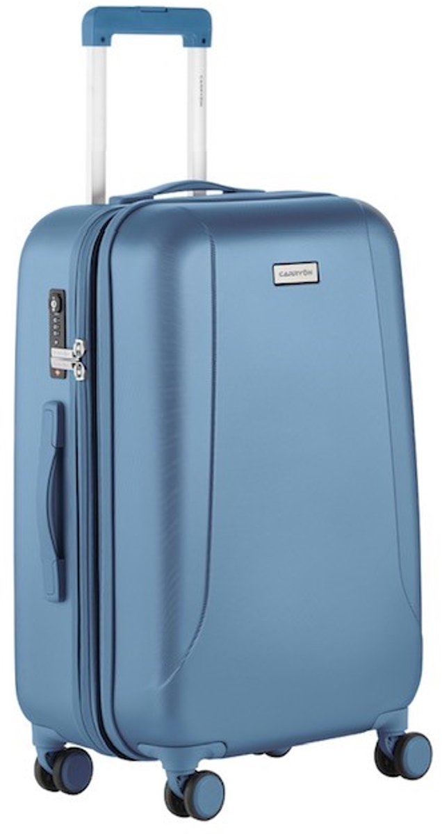 CarryOn Skyhopper Middenmaat Koffer 65Ltr - Reiskoffer 68cm met Expander - Blauw