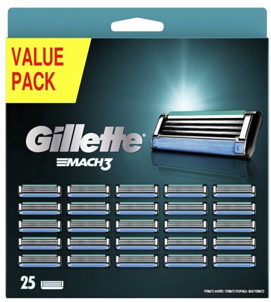 Gillette MACH3 scheermesjes 25 stuks