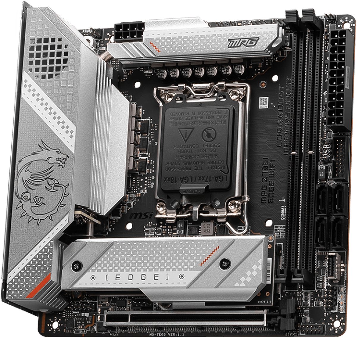 Msi Mpg Z790I Edge Wifi - Moederbord - Mini-Itx - Socket Lga1700 - Intel Z790 - - afbeelding 2