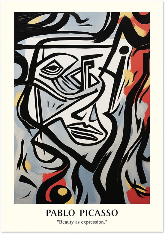 Pablo Picasso - La Beauty comme expression affiche 30x40 cm / 12x16″