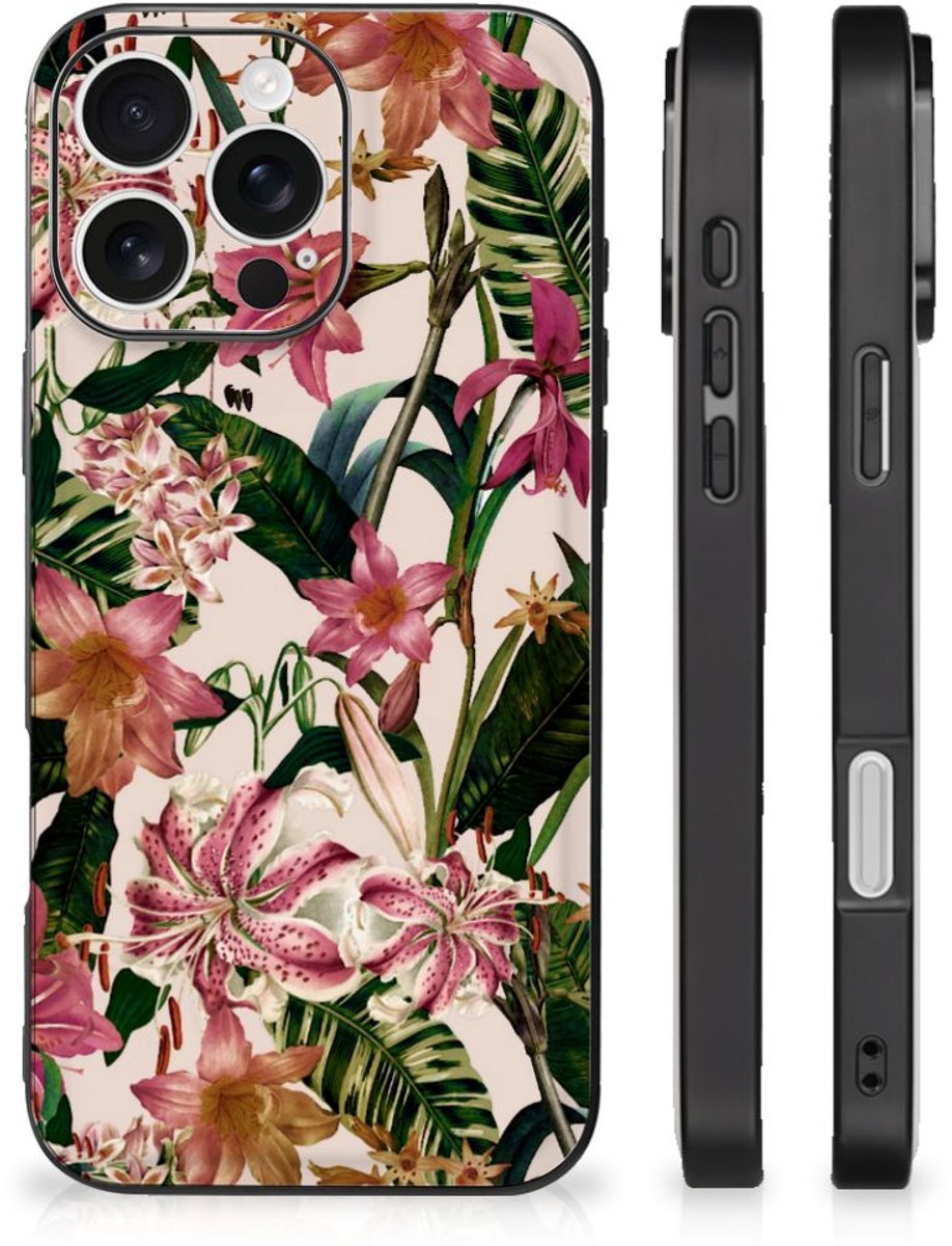 iPhone 16 Pro Bloemen Hoesje Butterfly Roses