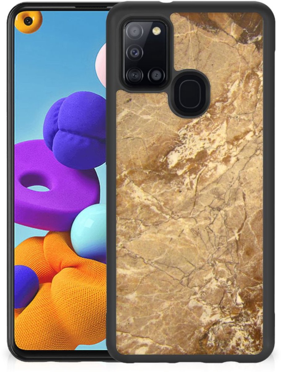Samsung Galaxy A21s Gripcase Marmer Creme
