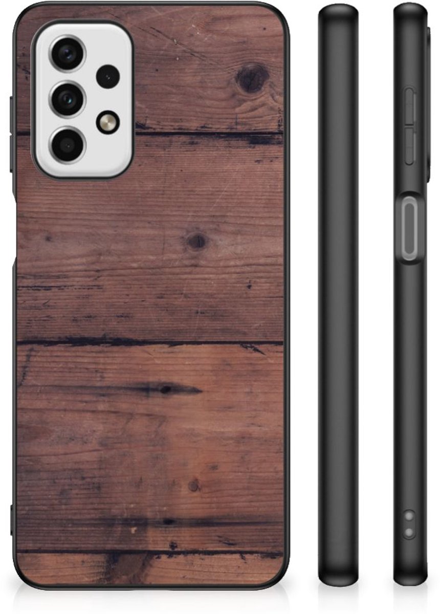 Samsung Galaxy A23 Houten Print Telefoonhoesje Old Wood