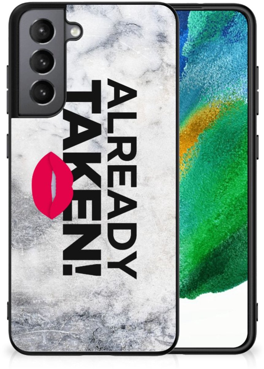 Samsung Galaxy S21FE Telefoon Hoesje met tekst Already Taken White