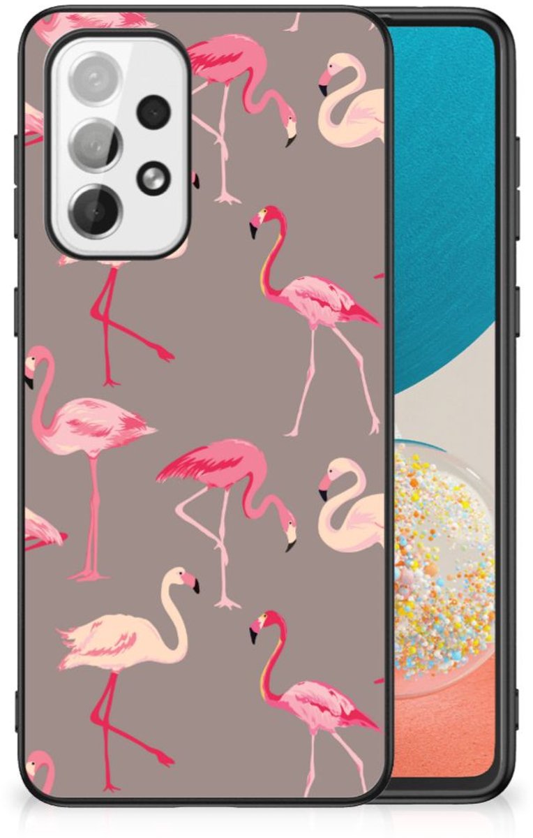 Samsung Galaxy A73 Dierenprint Telefoonhoesje Flamingo