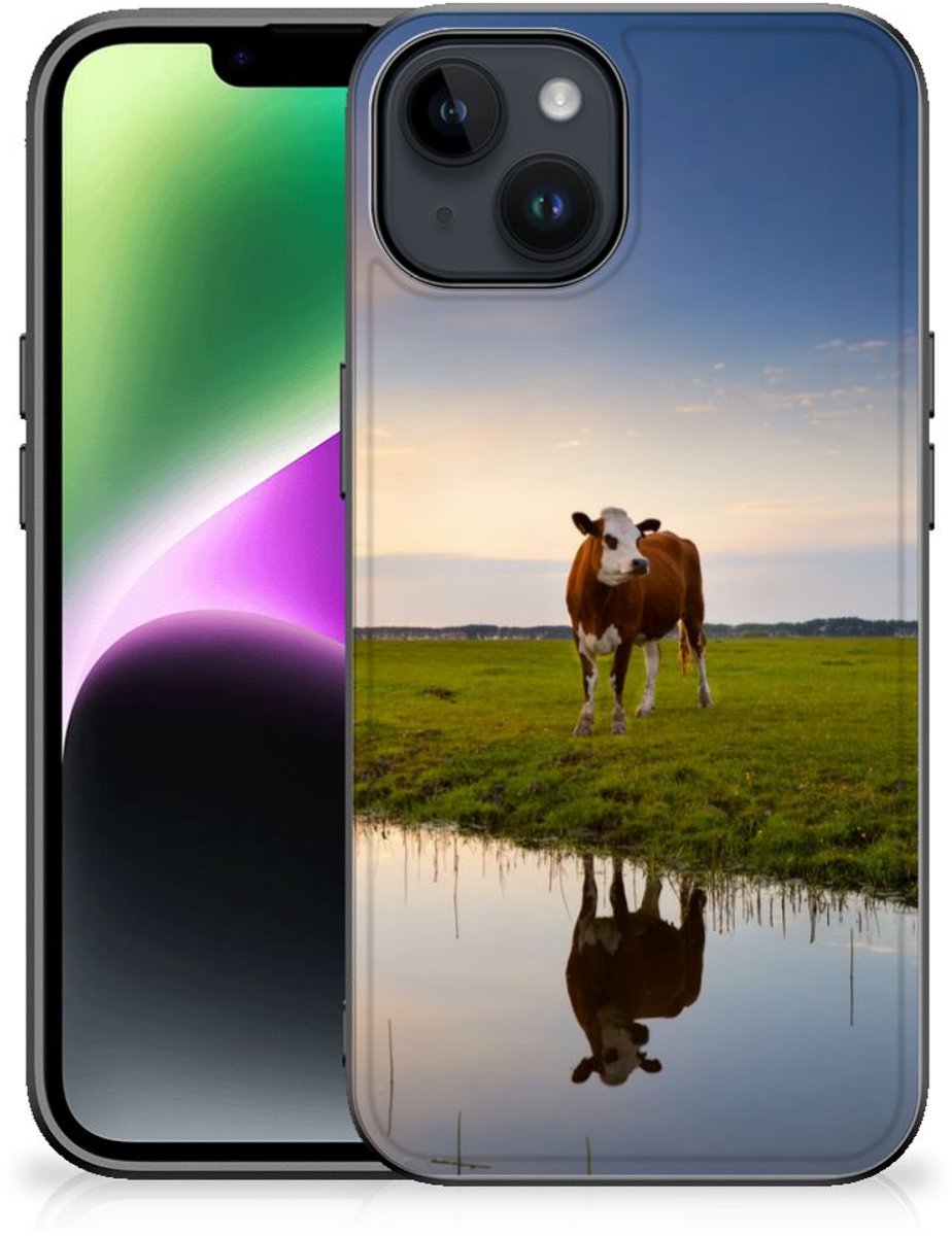 iPhone 15 Dierenprint Telefoonhoesje Koe