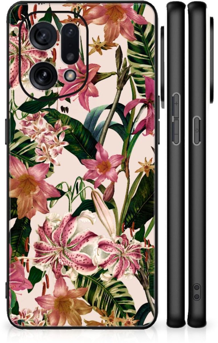 OPPO Find X5 Bloemen Hoesje Flowers