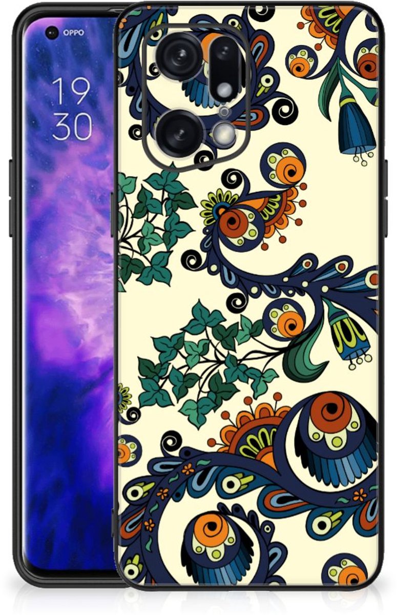 Back Cover OPPO Find X5 Pro Barok Flower