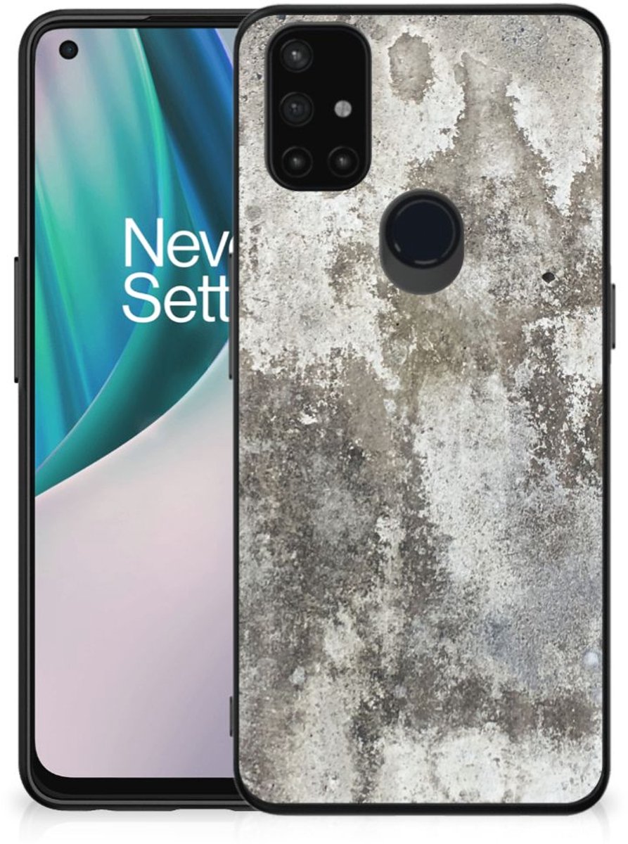 OnePlus Nord N10 5G Marmeren Print Telefoonhoesje Beton Print