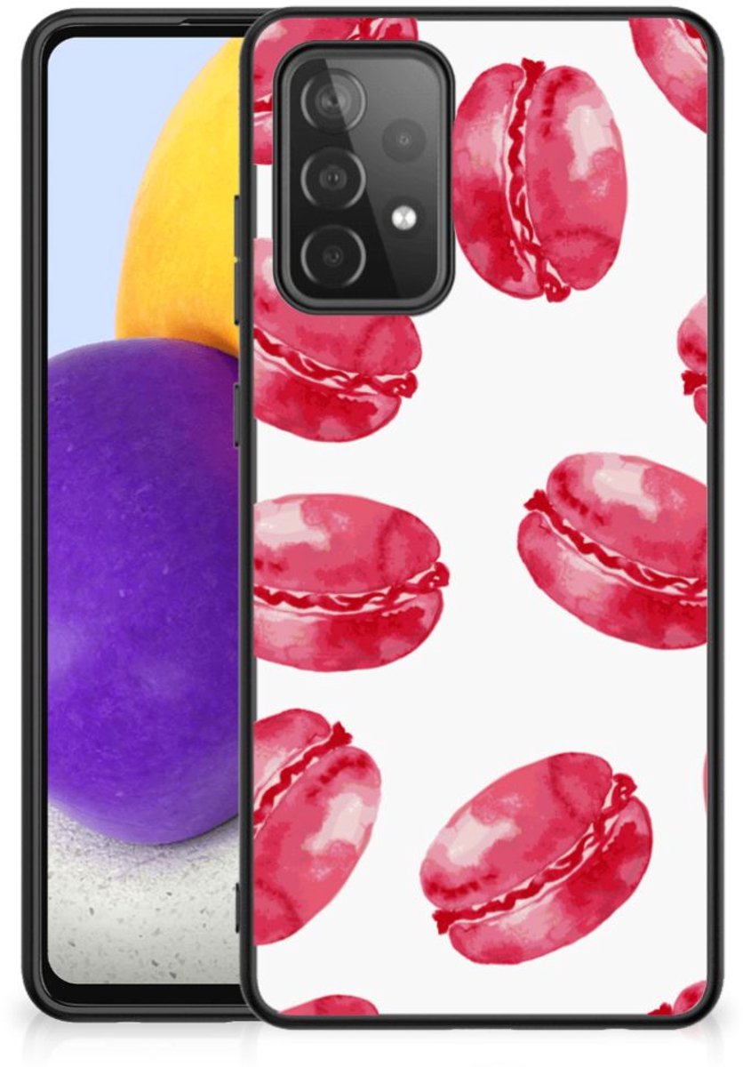 Samsung Galaxy A72 (5G/4G) Back Cover Hoesje Pink Macarons