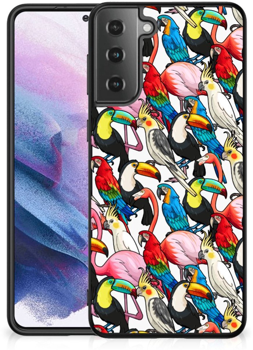 Back Cover voor Samsung Galaxy S21 Plus Dierenprint Telefoonhoesje Birds
