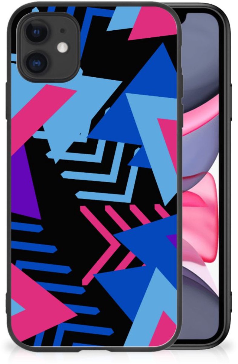 Back Cover voor iPhone 11 Backcover Funky Triangle
