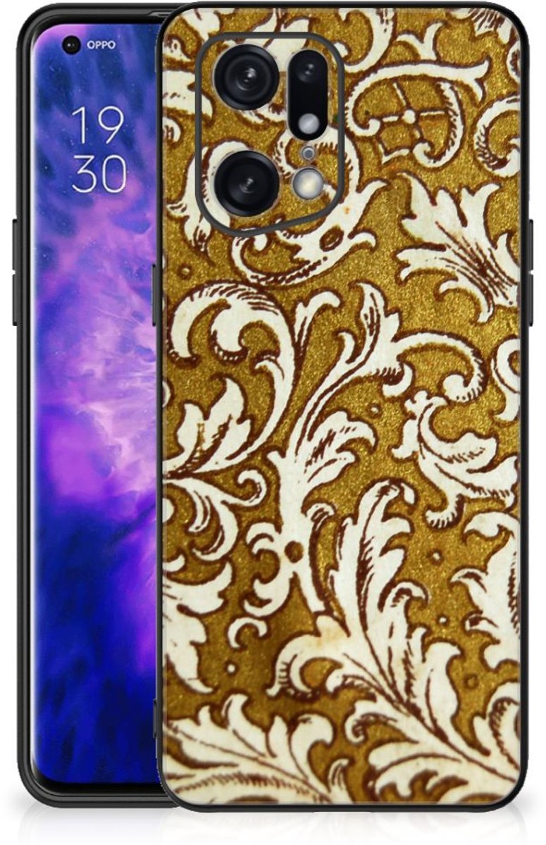 Back Cover OPPO Find X5 Pro Barok Goud