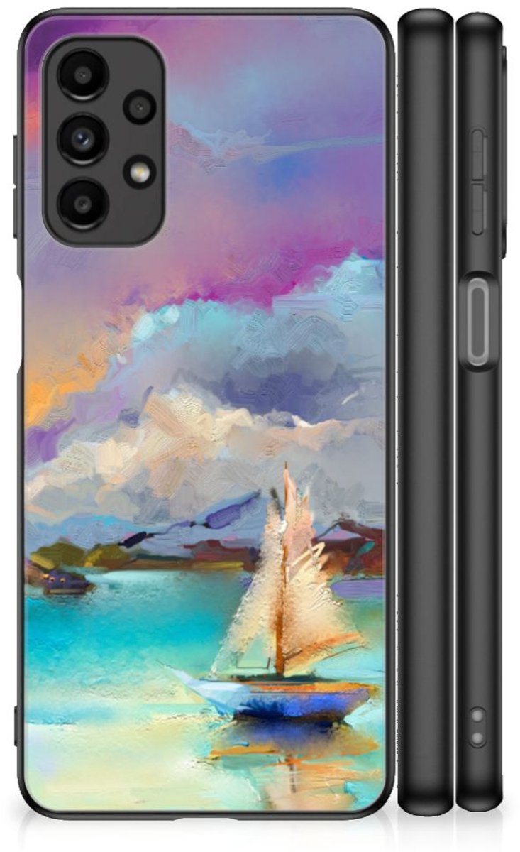 Back Cover voor Kleurrijke Telefoonhoesje Samsung Galaxy A13 4G Boat