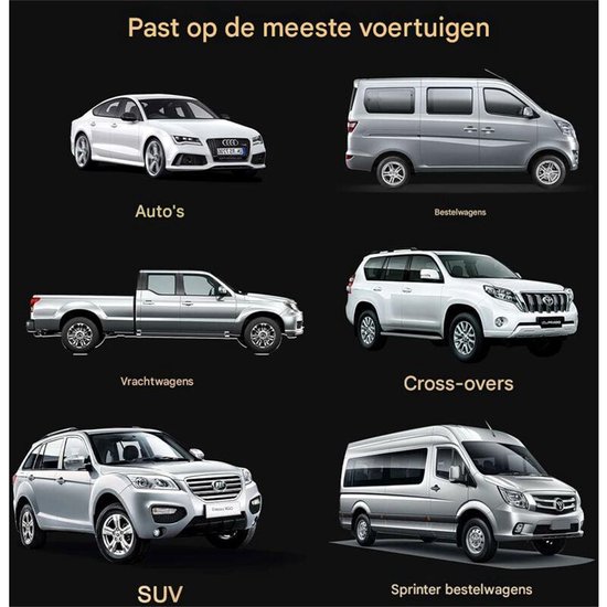 Auto Scheidingsgordijn - zonwering met privacygordijnen - afneembaar & verstelbaar - voor zijramen en autorust - universeel gordijn - volwassenen - zwart - standaardmaat - 1 stuk van Merkloos — afbeelding 3
