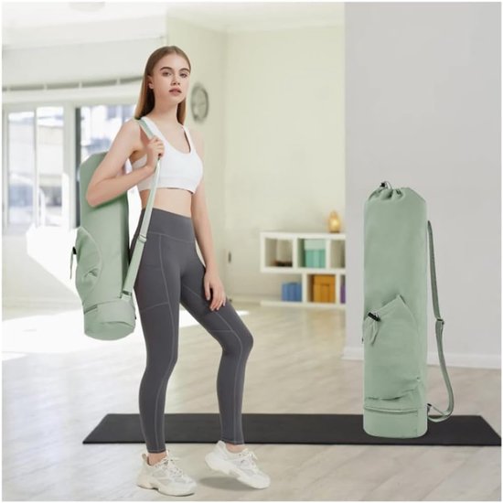 Draagbare yogamat-tas - Verstelbare schouderband Fitnessmat-opbergtas - Unisex - Inhoud 30 liter — afbeelding 4