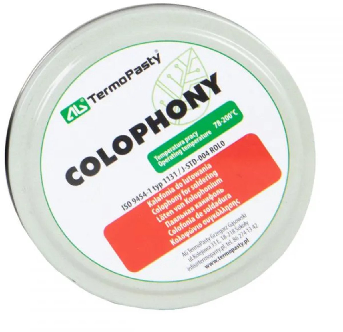 Termopasty | AGT-034 | Soldeerhars Colofonium | 40 ml. in blikje
