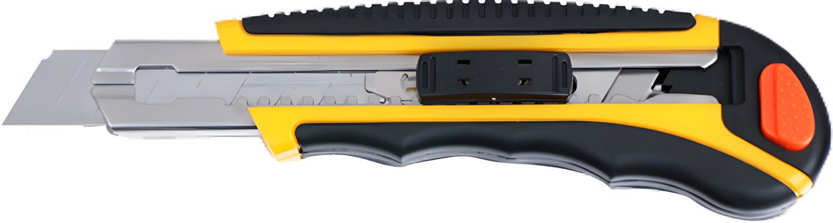 EXXO #54340 - Premium stanleymes - 18mm - Ergonomisch ontwerp - inclusief 6 reservemessen