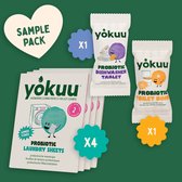 YOKUU - Wasstrips Proefpakket + 1 X Toiletbomb en 1 X Vaatwas tablet - 8 Probiotische Wasdoekjes