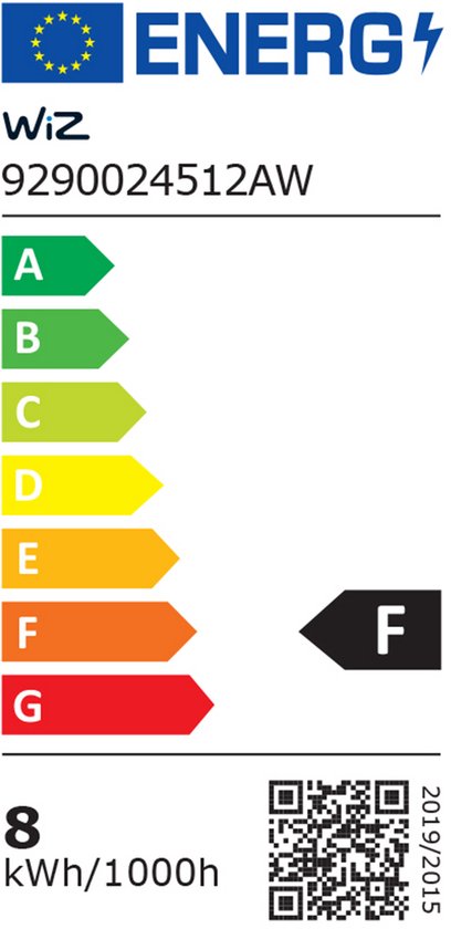Wiz Lamp Filament - Slimme LED-verlichting - Energieklasse A - Warm