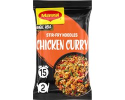 Maggi Stir-fry Noodles Chicken Curry - 10 stuks x 185g - Voordeelverpakking